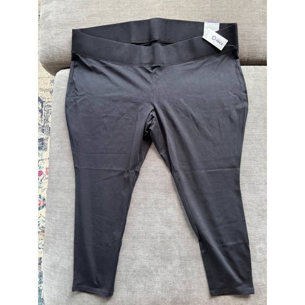 NWT Catherines Smooth Fit Black Yoga Leggings Plus Size 5X (38/40)